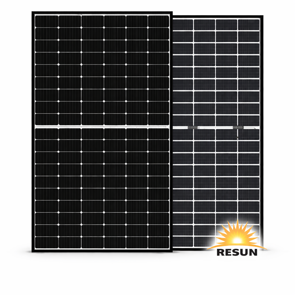 Resun Solar Bifacial Mono Double Glass Black Frame 460W (10 Panel Minimum)